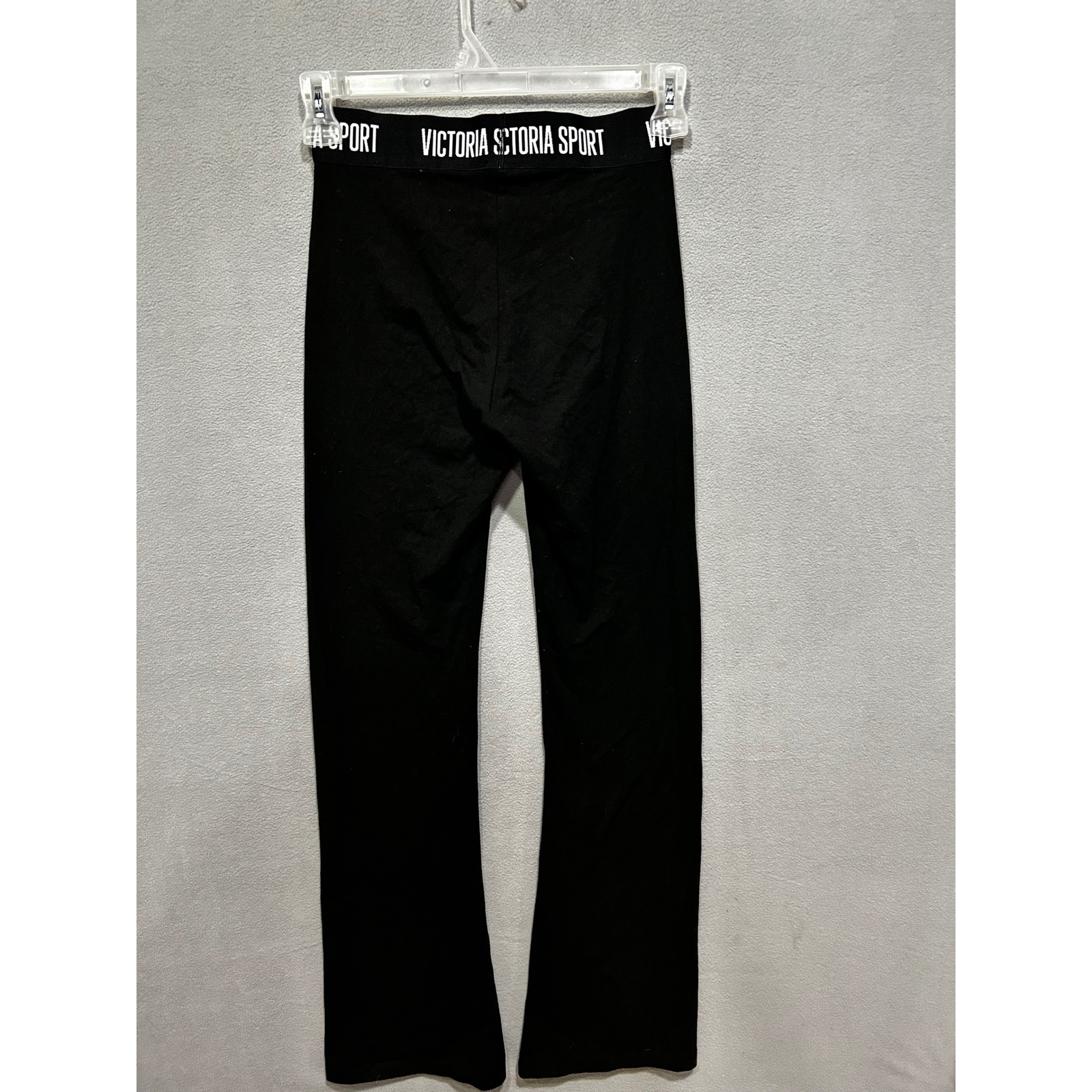 Victoria Sport Small Pants Black Logo Waistband Lounge Athletic Regular Fit